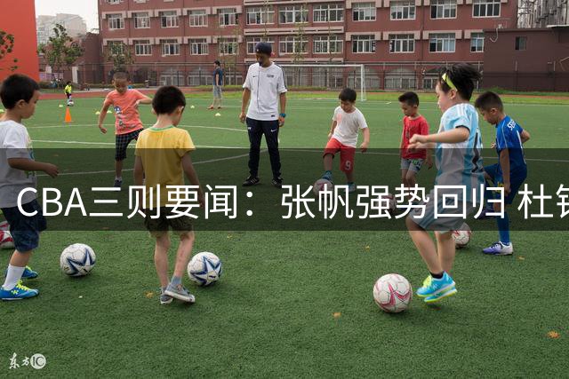 CBA三则要闻：张帆强势回归 杜锋镜头引猜测 鄢手骐留守辽宁
